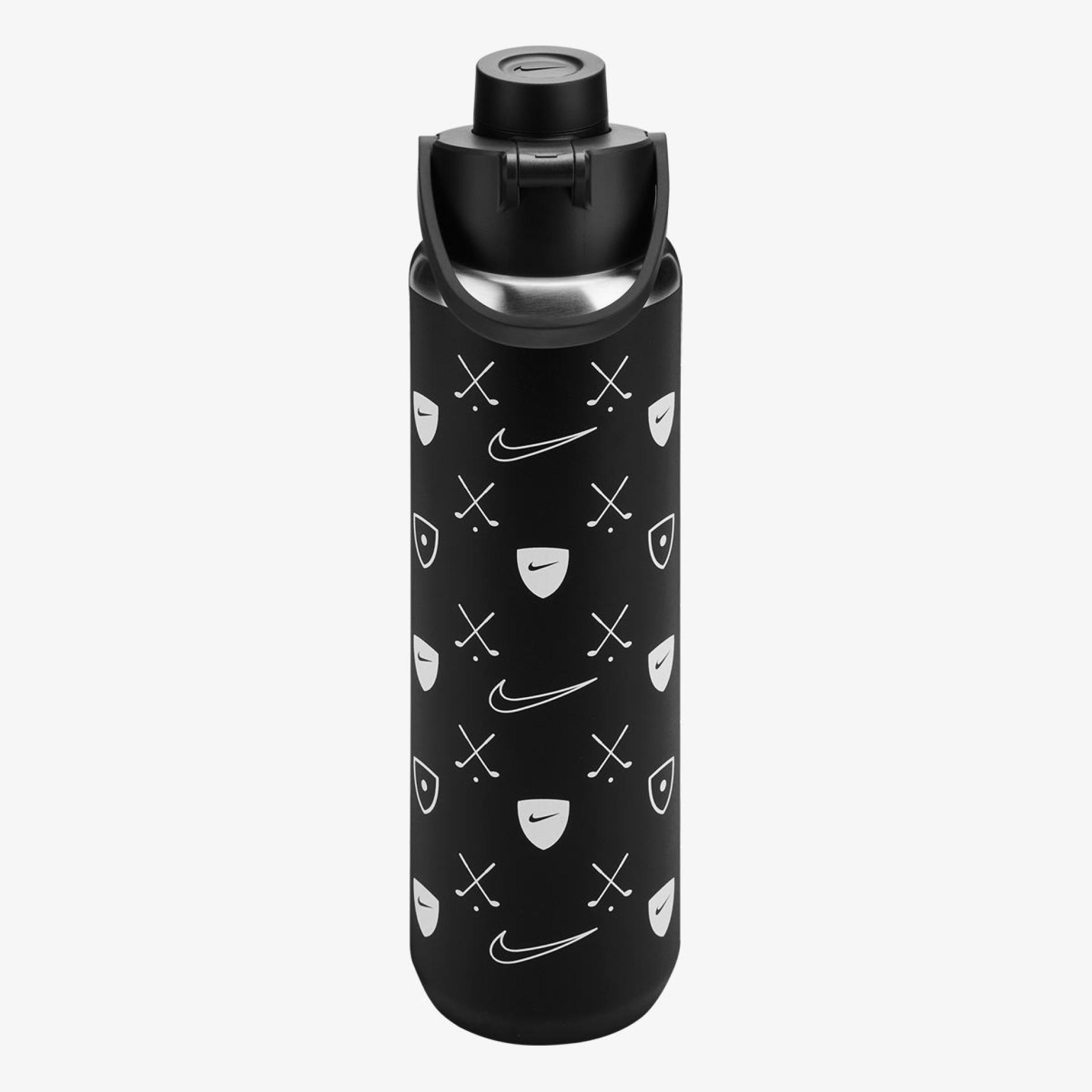Бутылка NIKE SS RECHARGE CHUG BOTTLE 24 OZ GRAPHIC RFSH BLACK/BLACK/WHITE 24OZ N.101.3805.091.24
