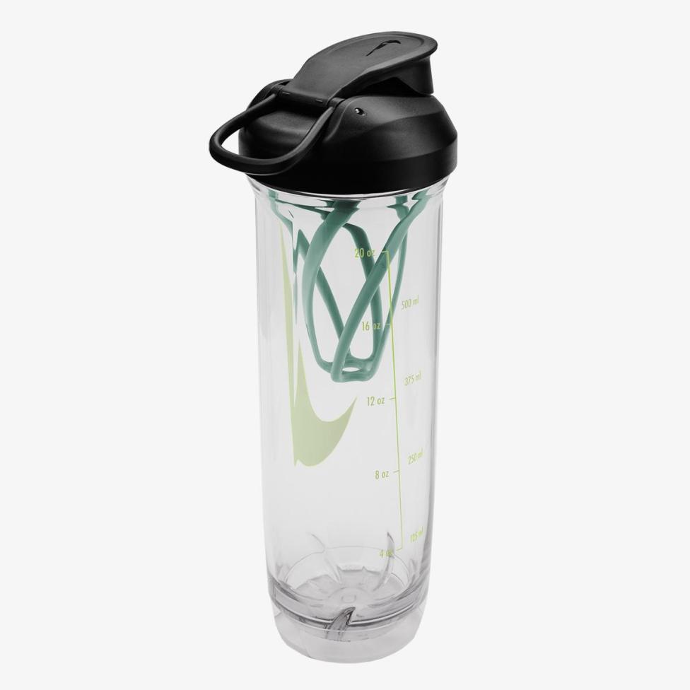 Бутылка NIKE TR RECHARGE SHAKER BOTTLE 2.0 24 OZ CLEAR/BLACK/CANNON/VOLT 24OZ N.101.0724.943.24