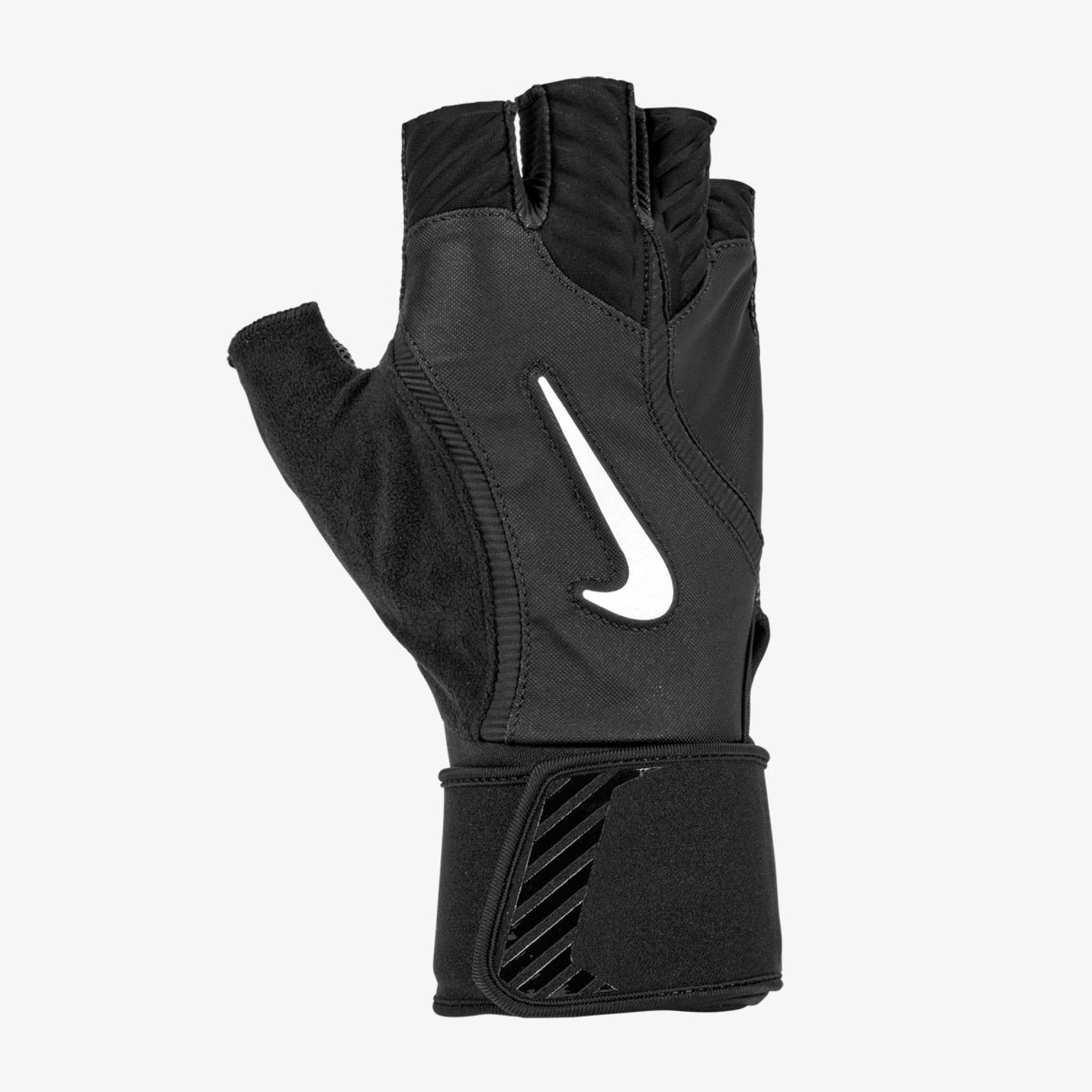 Перчатки для тренинга NIKE U ALPHA ELITE TG BLACK/BLACK/WHITE S N.101.0672.091.SL