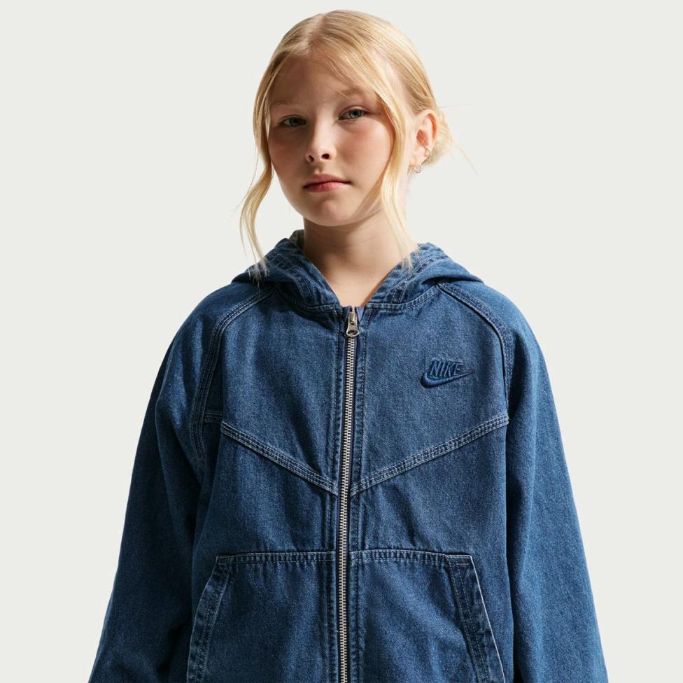 Дитяча спортивна кофта NIKE K NSW WR DENIM FZ JACKET IF2306-435