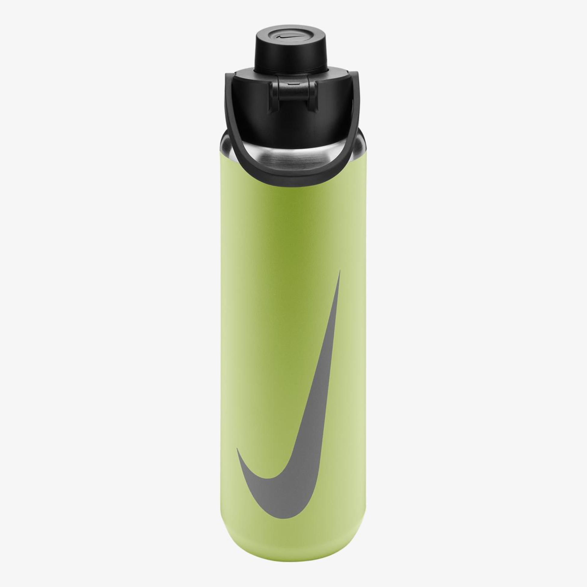 Бутылка NIKE SS RECHARGE CHUG BOTTLE 24 OZ RFSH LT LIQUID LIME/BLACK/LIGHT ARMY 24OZ N.101.3799.362.24