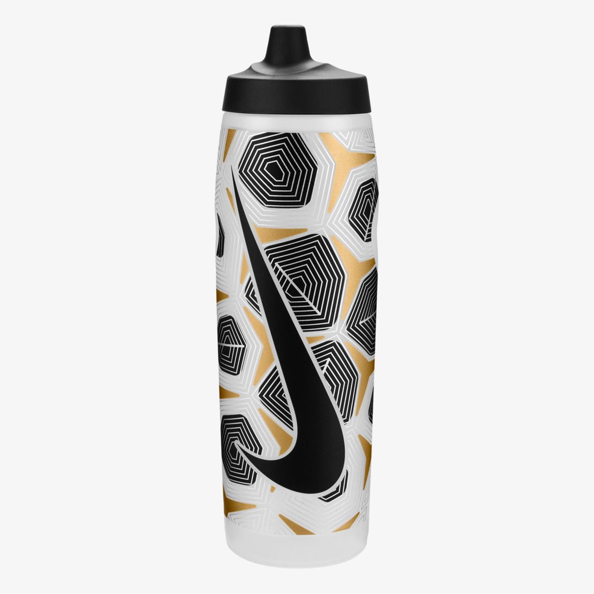 Бутылка NIKE REFUEL BOTTLE 32 OZ GRAPHIC CLEAR/BLACK/FLT GOLD/FLT SILVER/BLACK 32OZ N.100.9786.934.32