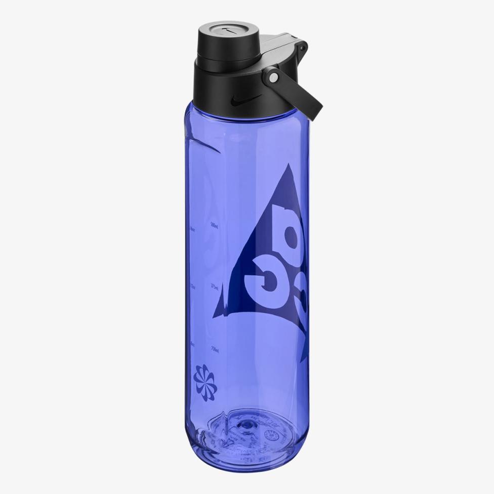 Бутылка NIKE TR RENEW RECHARGE CHUG BOTTLE 24 OZ GRAPHIC ACG SAPPHIRE/BLACK/PERSIAN VIOLET 24OZ N.100.9669.568.24