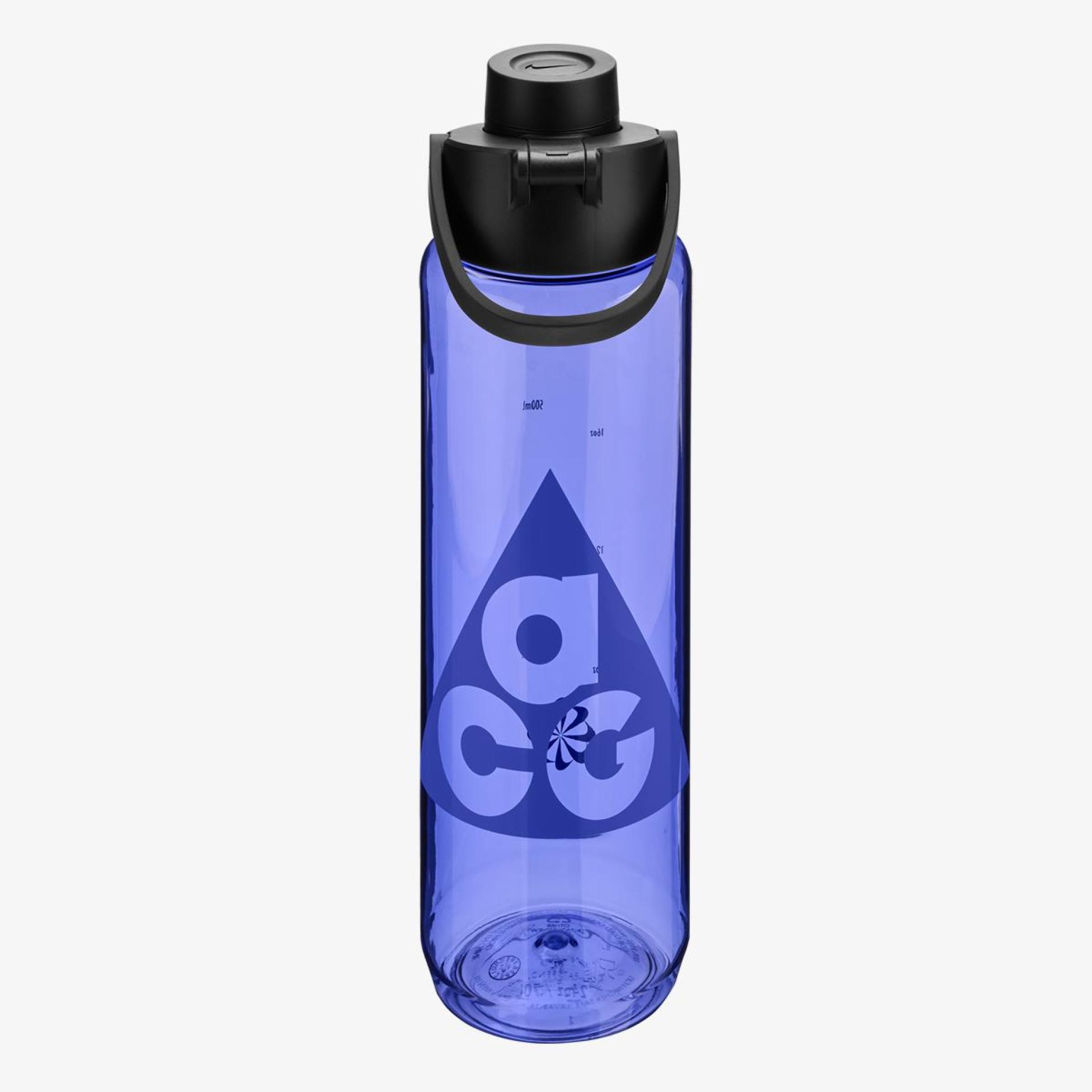 Бутылка NIKE TR RENEW RECHARGE CHUG BOTTLE 24 OZ GRAPHIC ACG SAPPHIRE/BLACK/PERSIAN VIOLET 24OZ N.100.9669.568.24