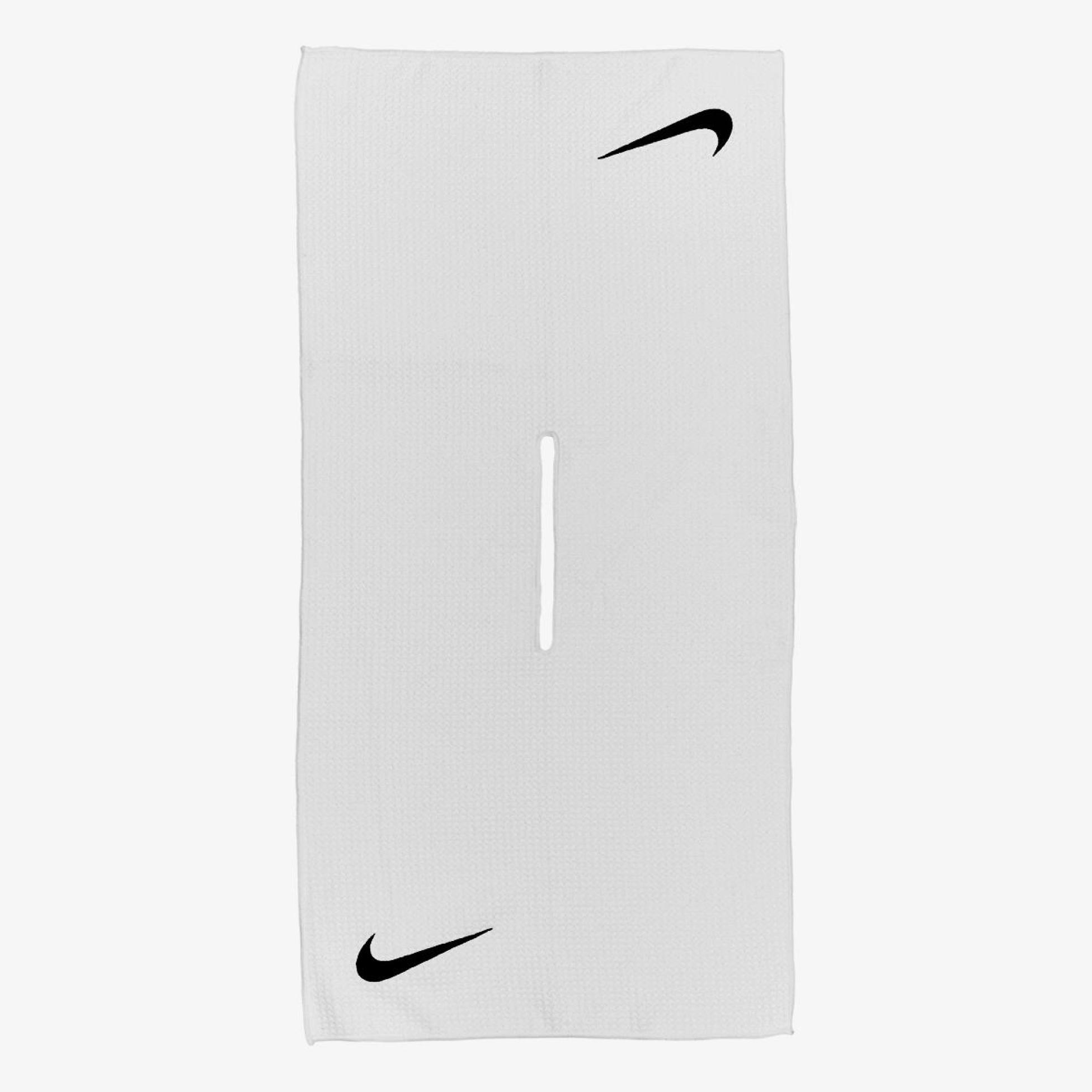 Полотенце NIKE CADDY GOLF TOWEL 2.0 WHITE/BLACK OSFM N.100.7201.101.OS