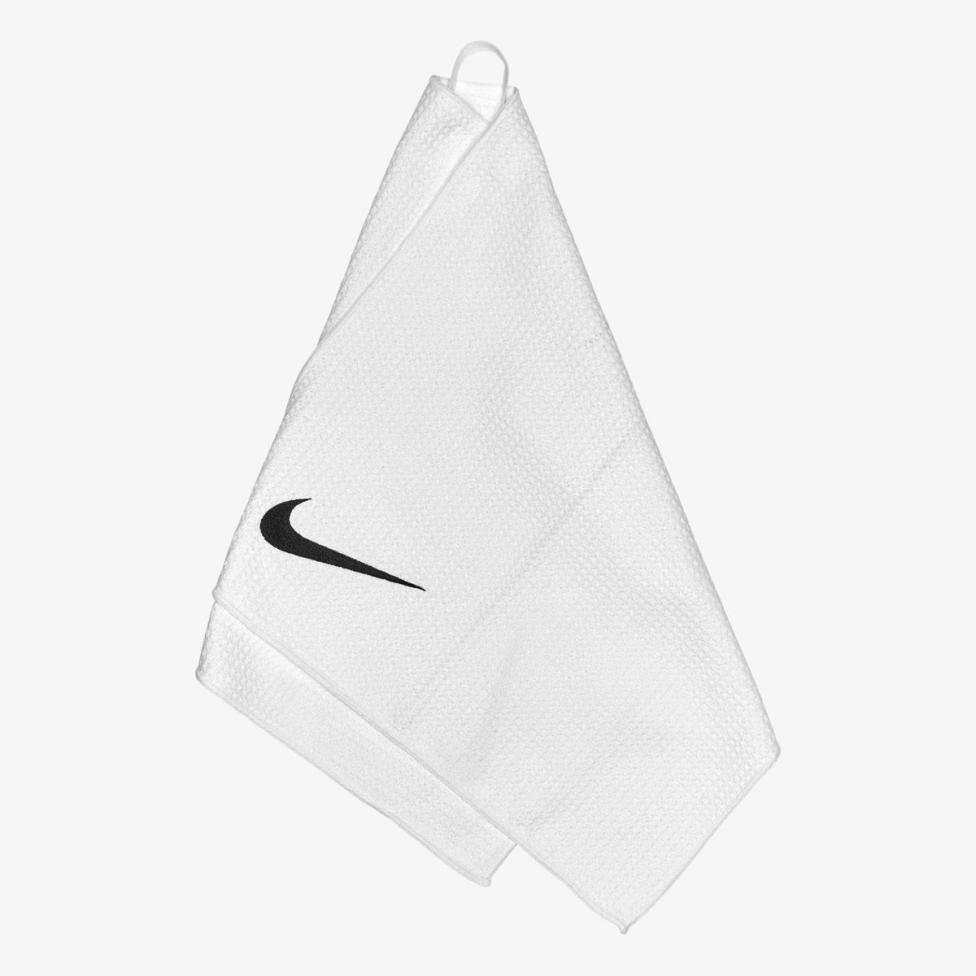 Полотенце NIKE CADDY GOLF TOWEL 2.0 WHITE/BLACK OSFM N.100.7201.101.OS
