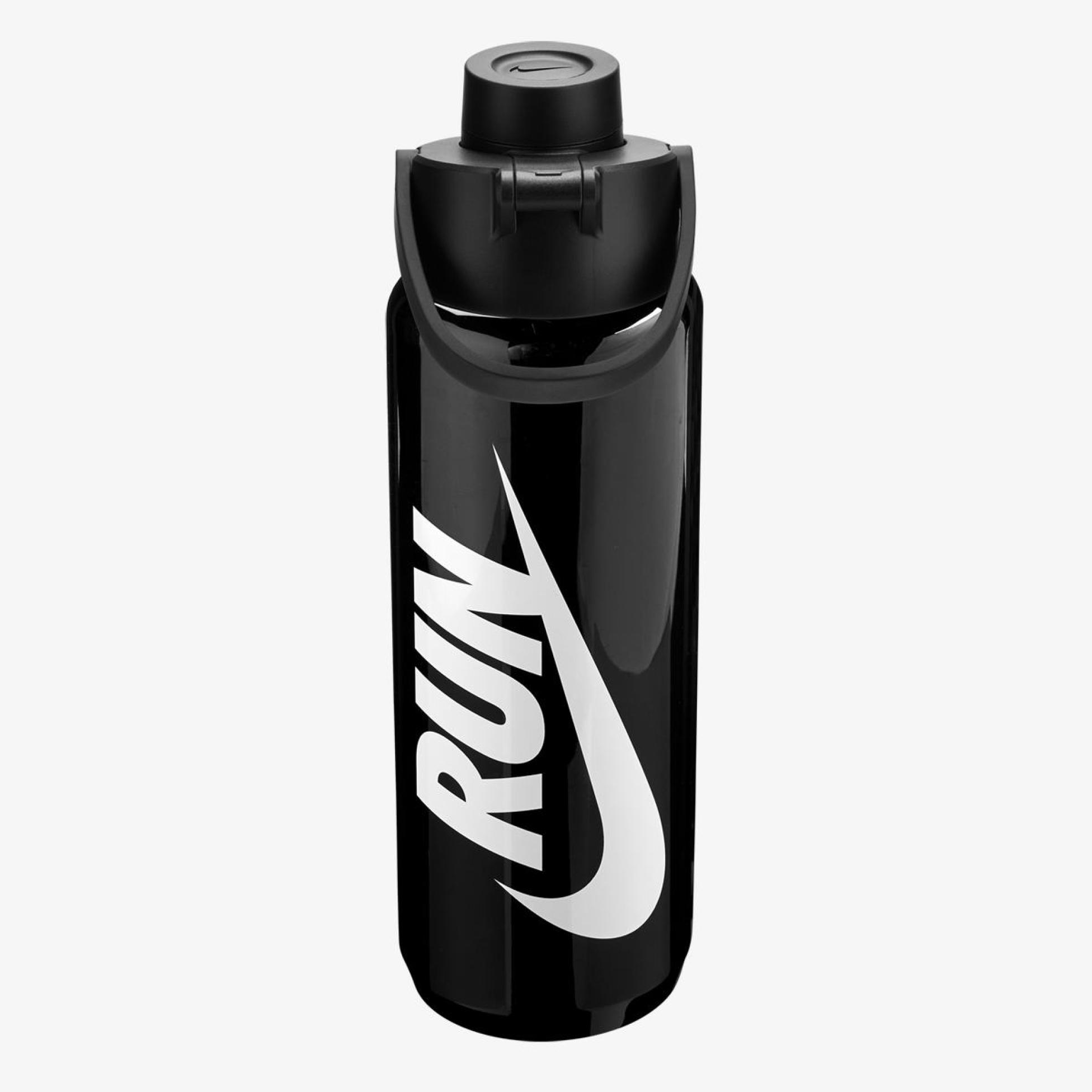 Бутылка NIKE TR RECHARGE CHUG BOTTLE 24 OZ GRAPHIC BLACK/BLACK/WHITE/WHITE 24OZ N.100.4320.044.24
