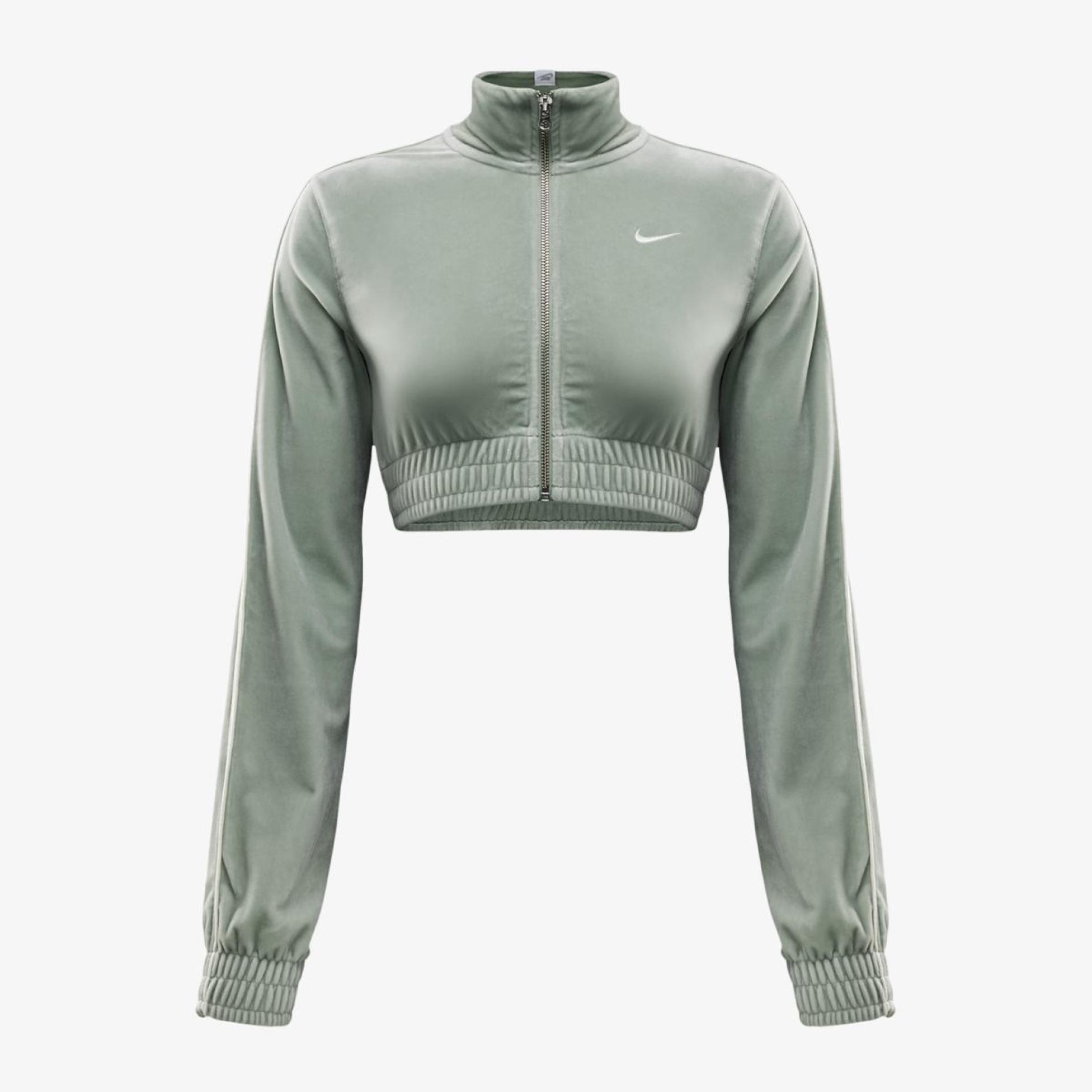 Жіночий світшот NIKE W NSW CLLCTN VELOUR FZ TOP OFL FZ3679-370