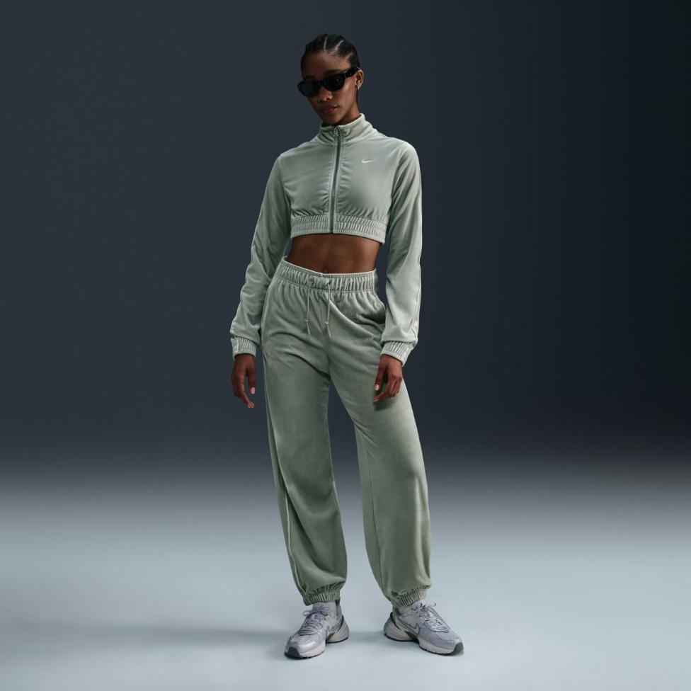 Жіночий світшот NIKE W NSW CLLCTN VELOUR FZ TOP OFL FZ3679-370_image_5