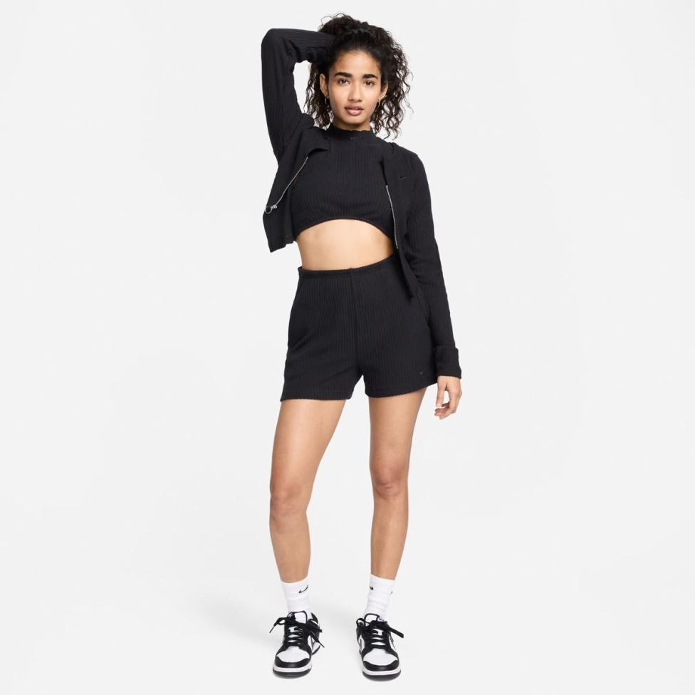 Женские шорты NIKE W NSW CHLL KNT RIB 3IN SHRT FN3674-010_image_6